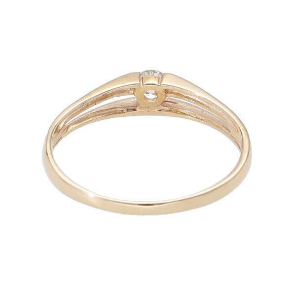 K18 二連 ダイヤモンド ピンクゴールド リング 18金 18k ゴールド 指輪