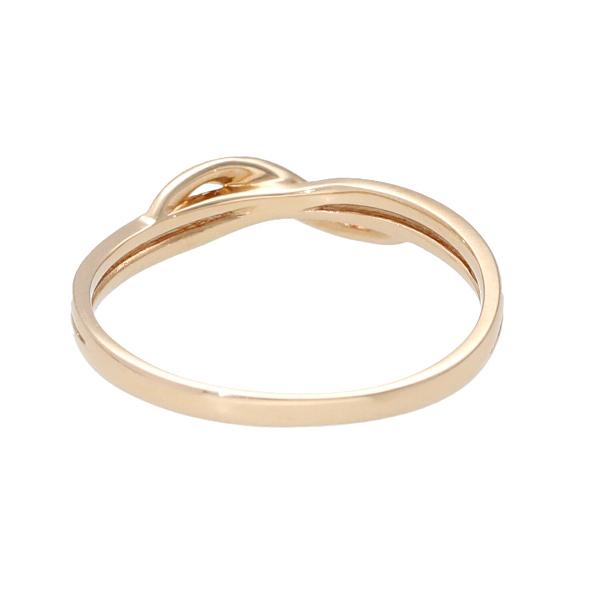 K18 ダイヤモンド リボン ピンクゴールド リング 指輪 18金 18k 