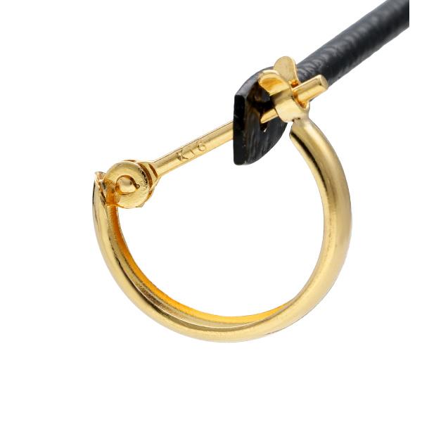 K18 ゴールド フープ ピアス 2P 両耳用 2mm×10mm 18金 18k フープ