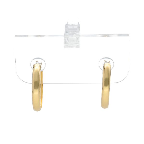 K18 ゴールド フープ ピアス 2P 両耳用 2mm×14mm 18金 18k フープ
