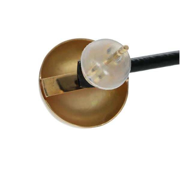 K18 丸玉ピアス ボール 半球 2P 両耳用 10mm 18金 18k 球体 丸玉 
