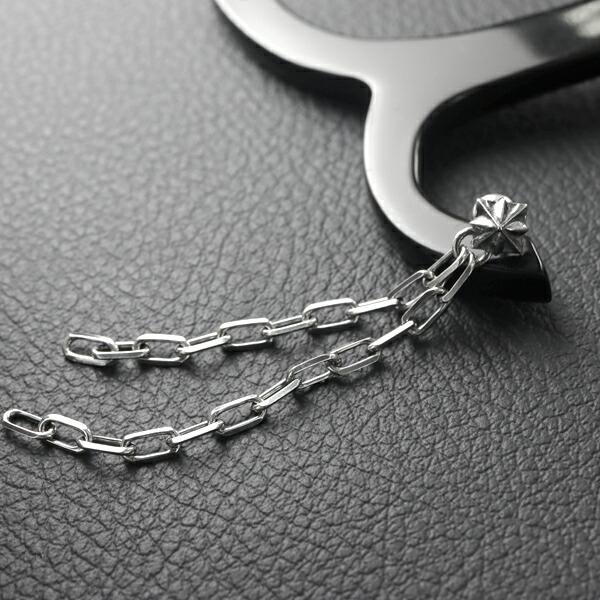 M'S COLLECTION（エムズコレクション） TRIPLE X STUDS CHAIN ピアス
