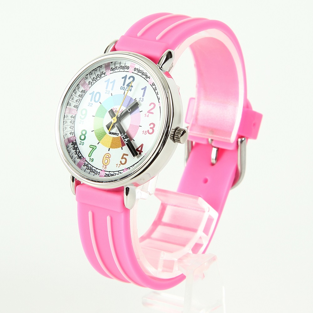 買い物 T277デジタルダミー アナログ腕時計 大人 キッズ白ピンク zlote