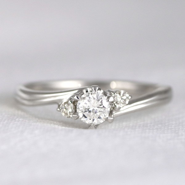婚約指輪 格安 0.2カラット ダイヤモンド プラチナリング 大粒 指輪 