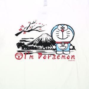 ドラえもん 日本限定 和風デザイン ドラえもん Mount Fuji Tシャツ 富士山 梅 DR00...