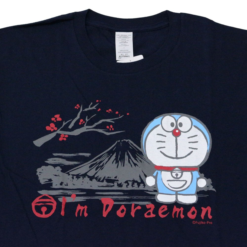 ドラえもん 日本限定 和風デザイン Mount Fuji Tシャツ 富士山 梅 DR005-NVY ...