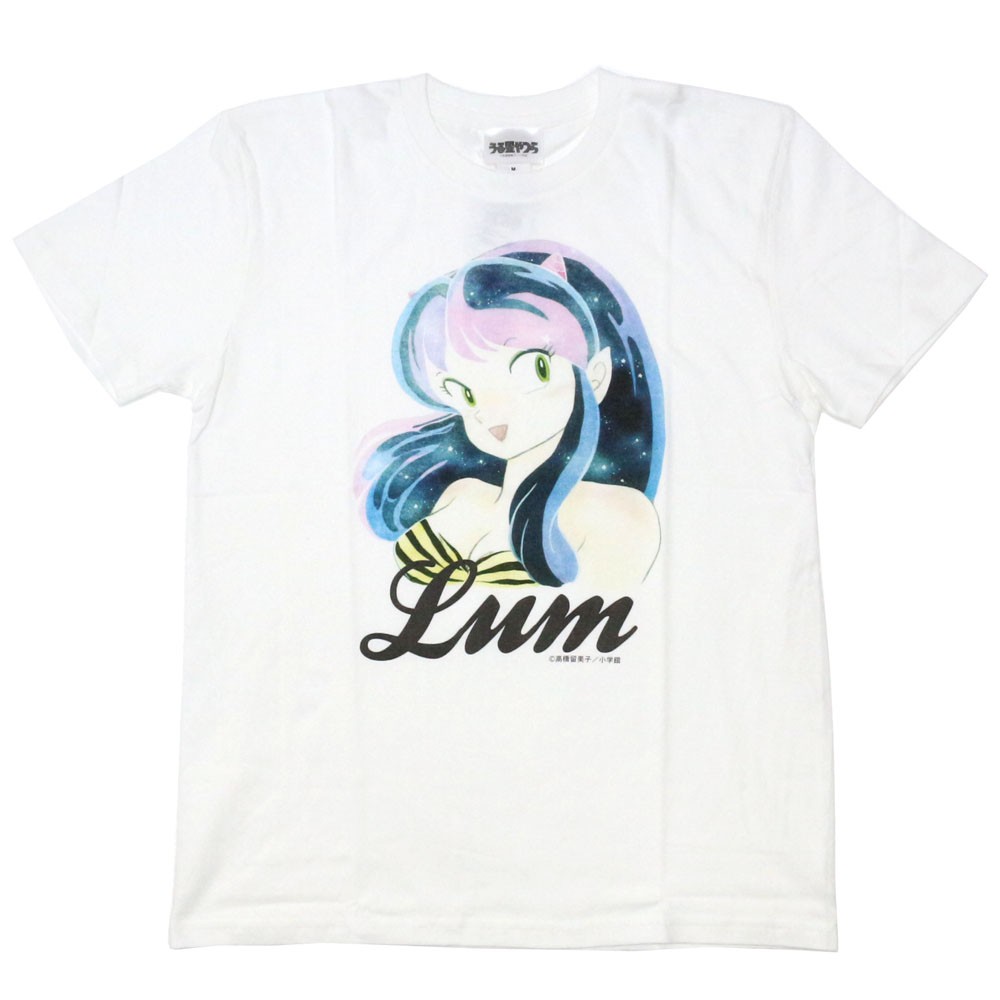 うる星やつら ラムちゃんプリントTシャツ LUM アップ LUM001-WHT