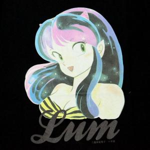 うる星やつら ラムちゃんプリントTシャツ LUM アップ LUM001-BLK
