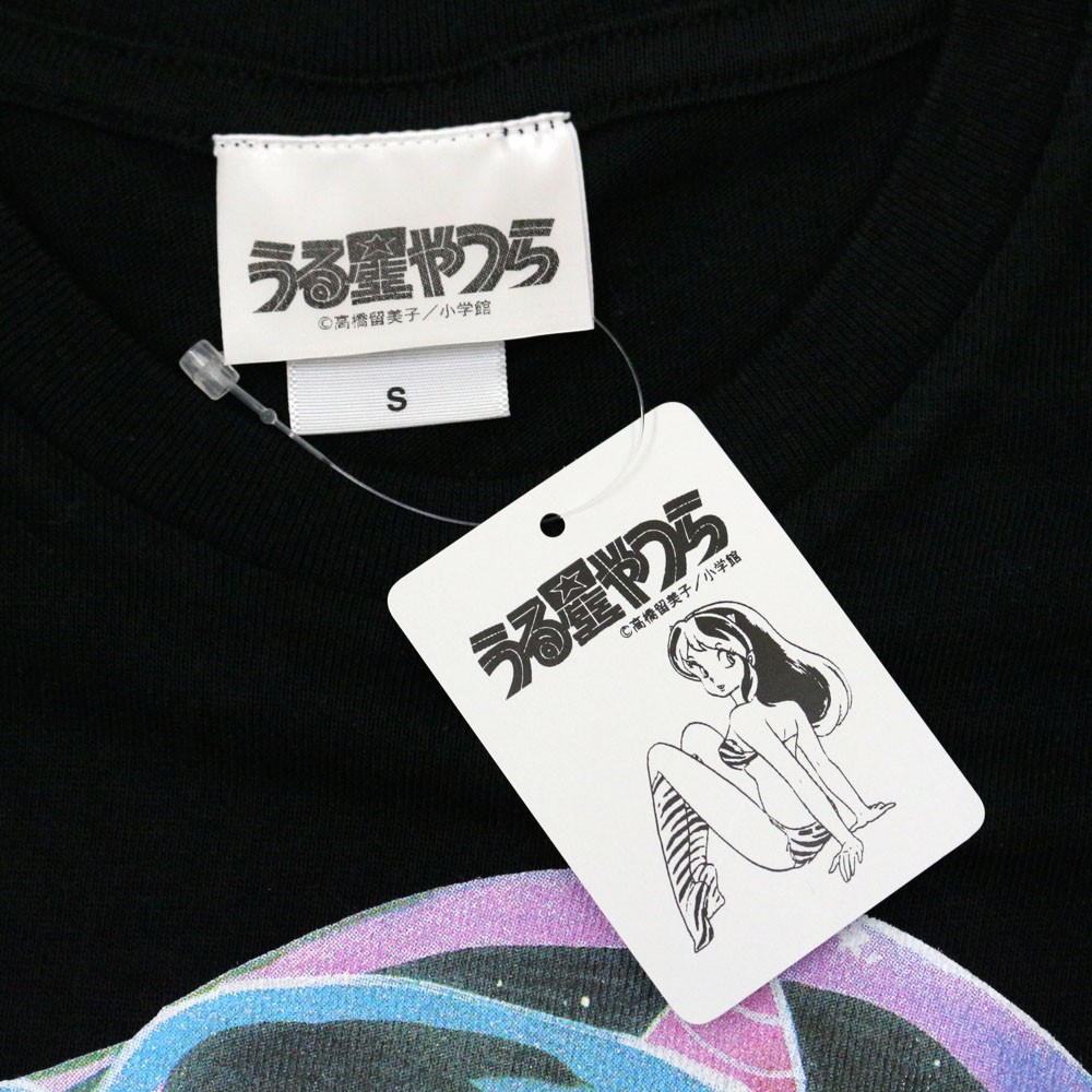 うる星やつら ラムちゃんプリントTシャツ LUM アップ LUM001-BLK