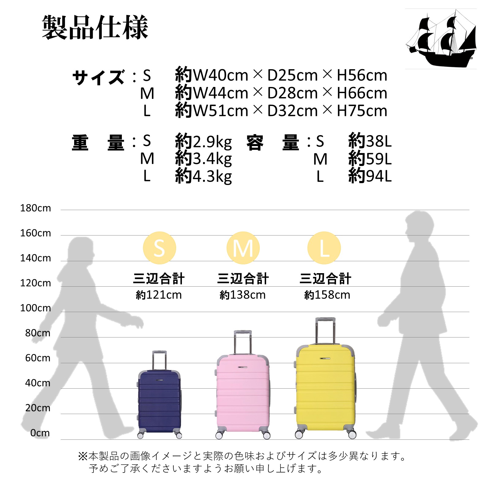 【条件付き送料無料】【M303】マカロンカラーの可愛いキャリーケース スーツケース 拡張機能付 TSAロック【idadi】の画像