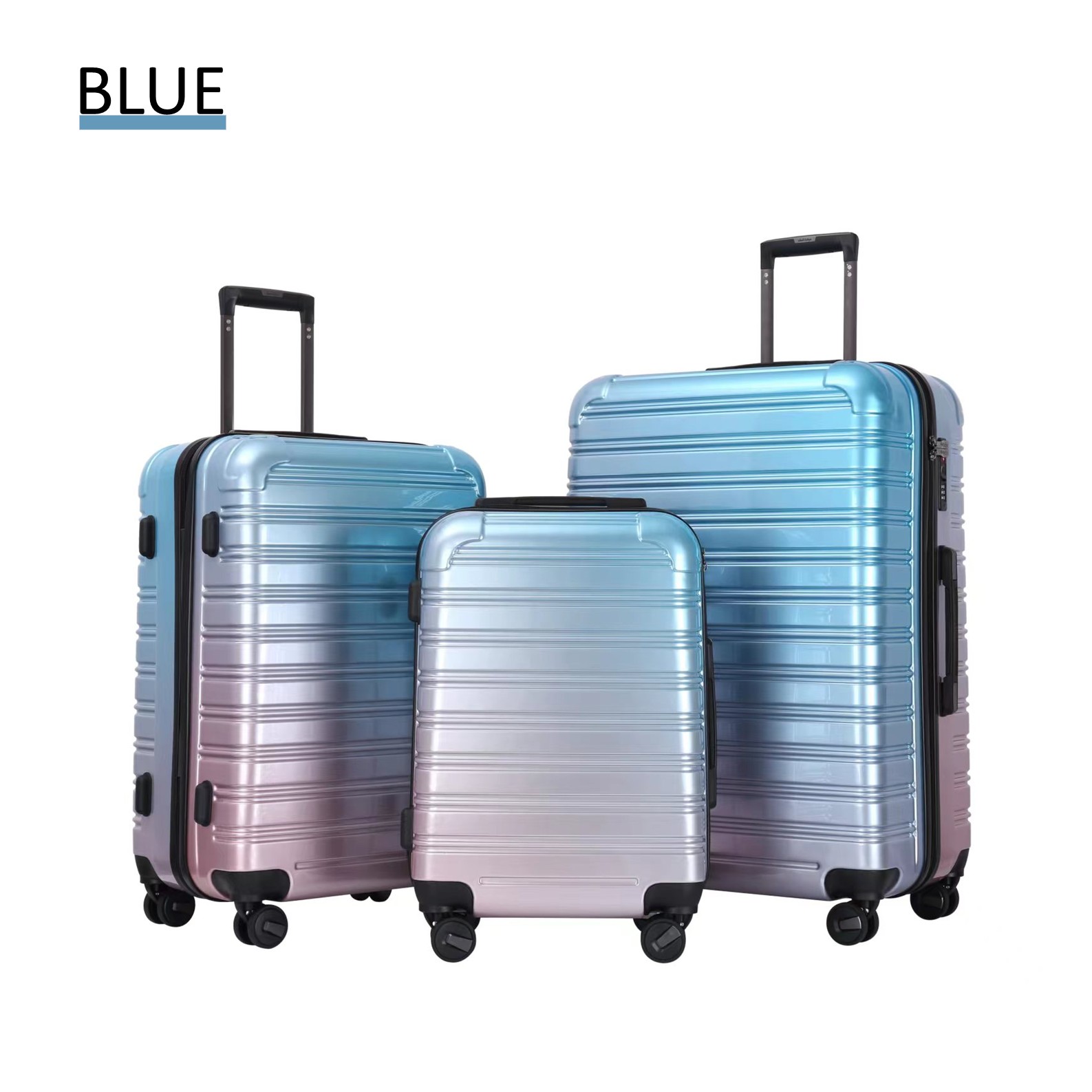 条件付き送料無料】【M608】グラデーション軽量キャリーケース スーツ