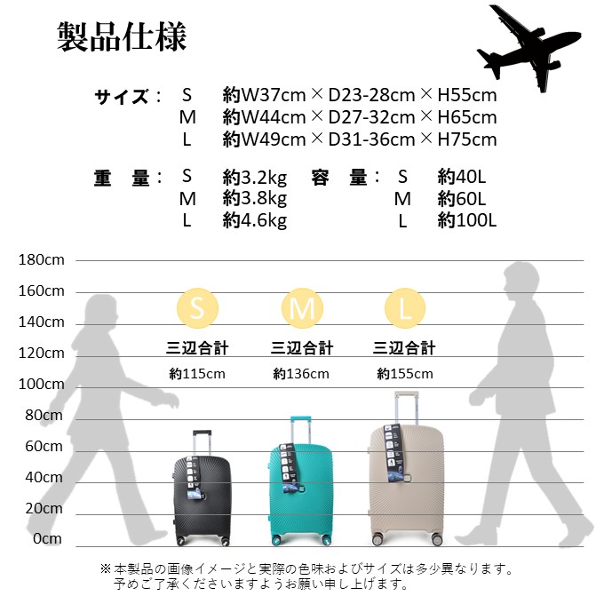 【条件付き送料無料】【M625】拡張マチ付きキャリーケース スーツケース ダイヤルロックタイプ【idadi】の画像