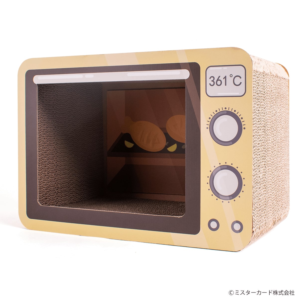 猫 爪とぎ 猫 爪研ぎ 高密度 段ボール つめとぎ オシャレ テレビ ラジオ ゲーム オーブン ベッド 昭和 レトロ ねこ ネコ バリバリハウス CT-CSB01 | miraiON | 04