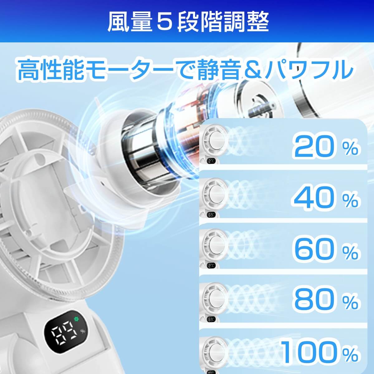 【緊急告知】7/17入荷！【2025最新】冷却プレート付きハンディファン COLDFANDY＋ クールファンディプラス 軽量 静音 卓上 扇風機 男女兼用 | miraiON | 06