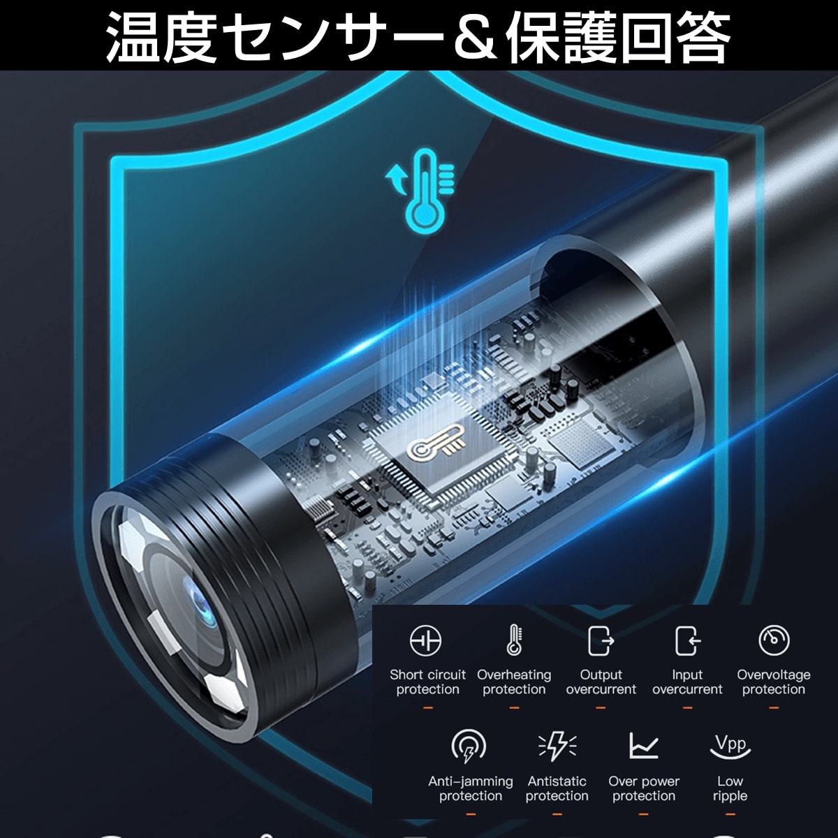 【2カメラ360度回転】デュアルスコープ360 内視鏡カメラ 狭所 暗所 高所 点検 防水 配管 エアコン 車整備 DIY 家屋 ペット 害獣対策 自由研究 |  | 09