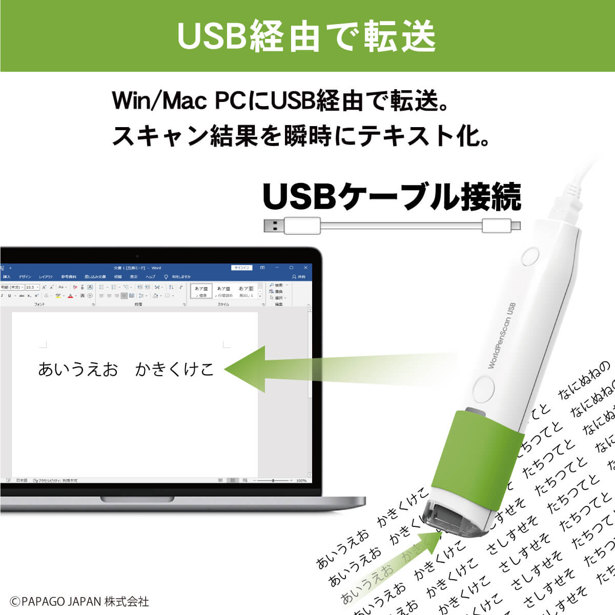 ペン型スキャナー なぞるだけ テキストデータ化 画像データ化 辞書