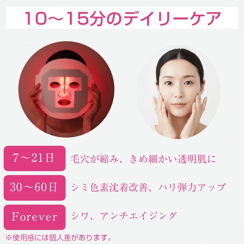 1000円OFFクーポン 3/5まで】LED美容マスク Lサイズ 赤色LED美顔器