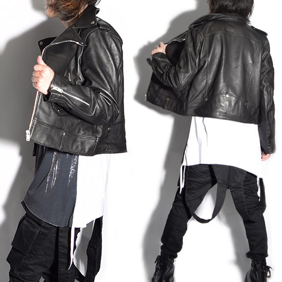 ライダースジャケット メンズ 本革レザー ZIP ｗライダースジャケット 