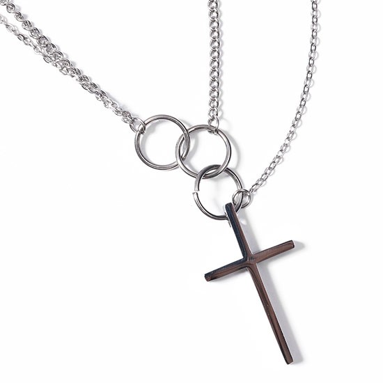 ネックレス メンズ クロス 多重 アクセサリー ラグジュアリー ホスト