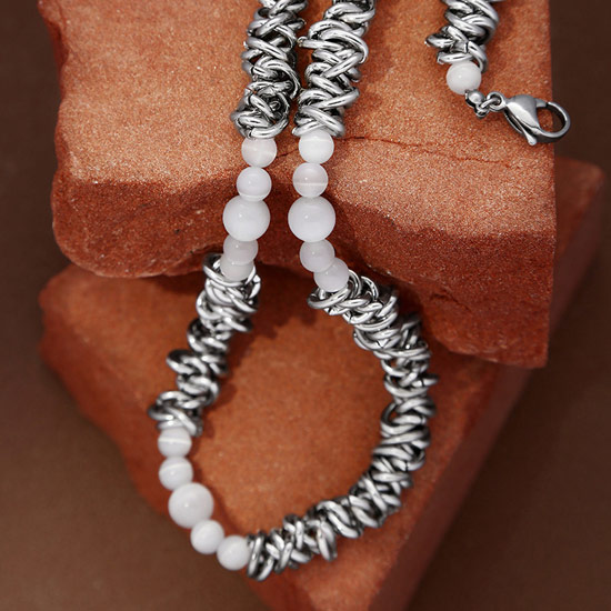 ネックレス メンズ レディース リング 数珠 天然石 モード系 原宿系