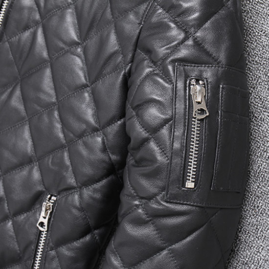 ライダースジャケット メンズ ダウンジャケット 本革 ラムレザー