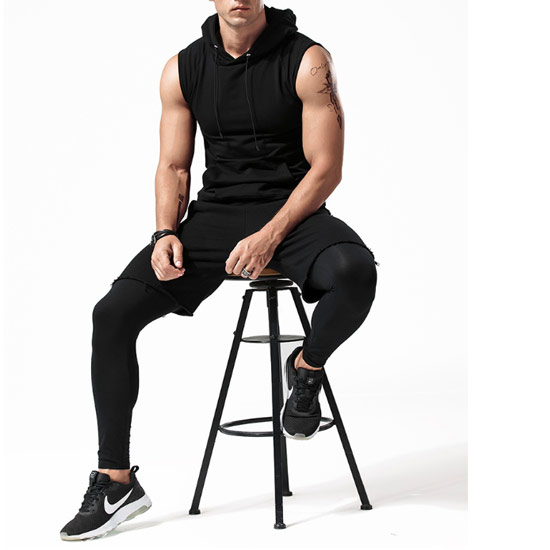 タンクトップ メンズ パーカー 大きいサイズ Tシャツ 無地