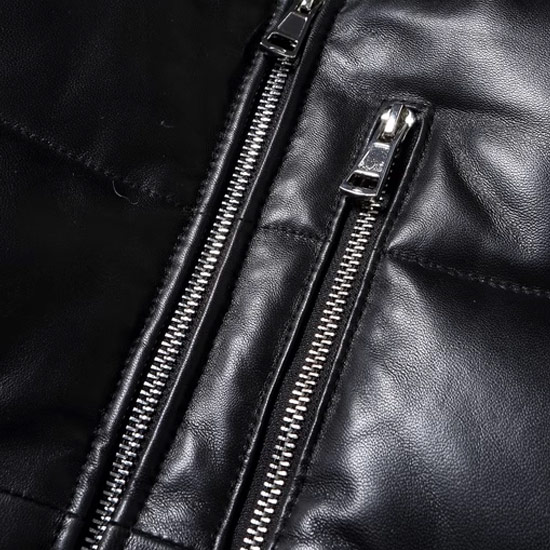 ライダースジャケット メンズ ダウンジャケット 本革 ラムレザー