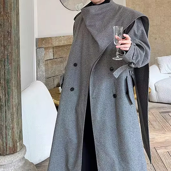 ドレープコート メンズ モード系 ロングコート V系 コート レディース