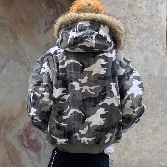 オラオラ系 ブルゾン メンズ V系 アウター n-2b n2b 迷彩 カモフラ柄