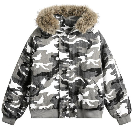 日本未発売⭐︎n2b カモフラ　DENIM & SUPPLY フライトジャケット オラオラ系 ブルゾン メンズ V系 アウター n-2b n2b 迷彩 カモフラ柄