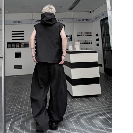V系 セットアップ メンズ パーカー モード系 ワイドパンツ オラオラ系
