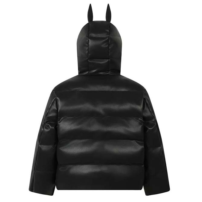 極美品✨psycho nation ダウンジャケット 悪魔　デビル　耳 44 黒 極美品✨psycho nation ダウンジャケット 悪魔 デビル 耳 44 黒 - メルカリ