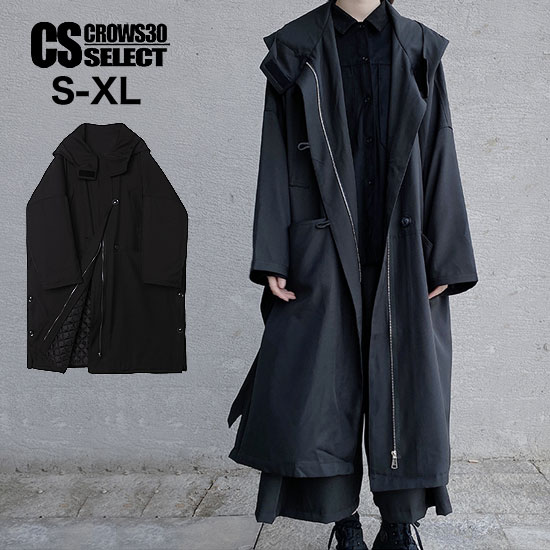 モード系 コート メンズ V系 ロングコート モッズコート ミリタリー