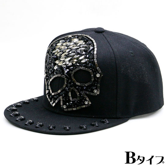 50’S★ΒΘΠ★スカル★キャップ★帽子★カレッジ★ワッペン★インテリア雑貨★ キャップ メンズ ドクロ スカル スタッズ 金 ゴールド 幾何学 ペイント