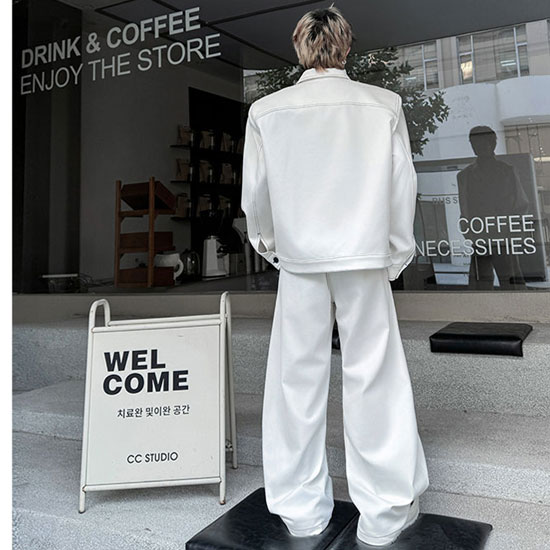 オラオラ系 デニムセットアップ メンズ オールインワン 上下セット G