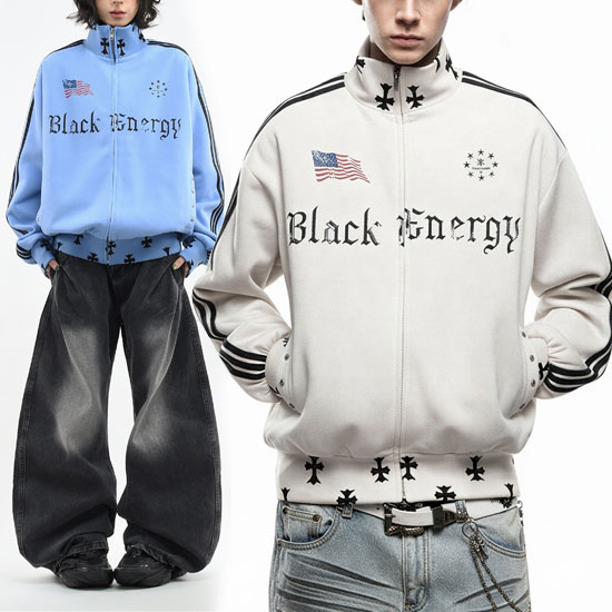 オラオラ系 ジャージジャケット メンズ V系 ジャケット B系 ブルゾン