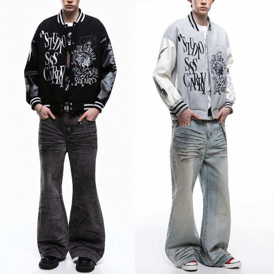 オラオラ系 スタジャン メンズ V系 ジャケット ブルゾン 大人 アウター