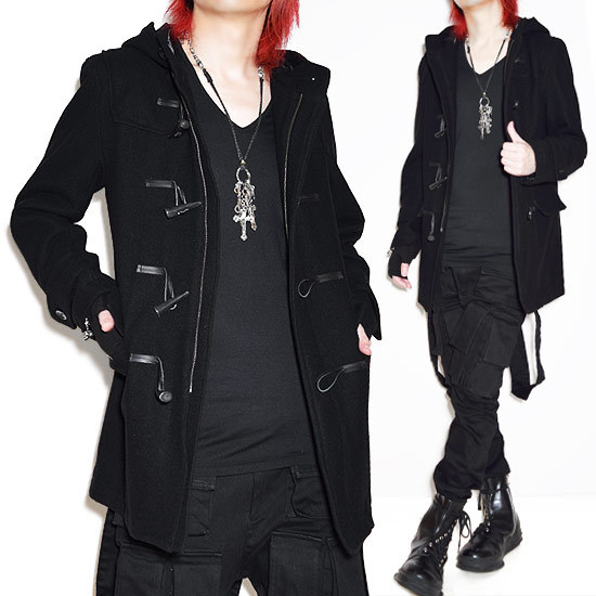 適当な価格 ダッフルコート メンズ ロングコート ウールコート オリジナル ブランド 個性的 ホスト V系 ビジュアル系 ファッション モード系 お兄系 ビター系 コート Heirloomedblog Com