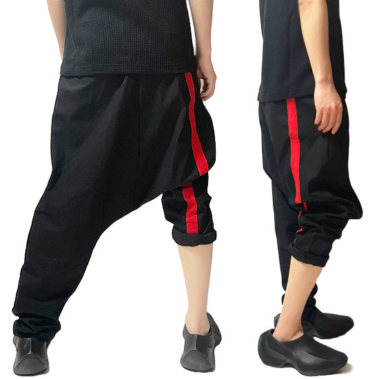 サルエルパンツ メンズ モード系 ワイドパンツ レディース