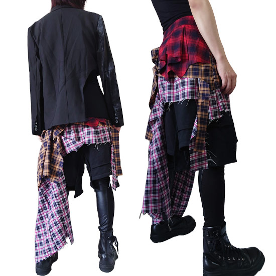 モード系 スカート メンズスカート ロングスカート レディース