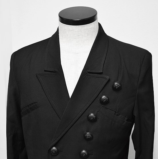 テーラードジャケット メンズ モード系 ナポレオンジャケット ダブル