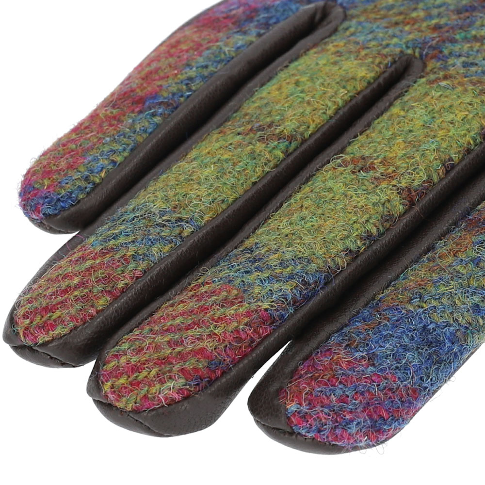 HARRIS TWEED 革手袋 レディース ハリスツイード 革 レザー 手袋