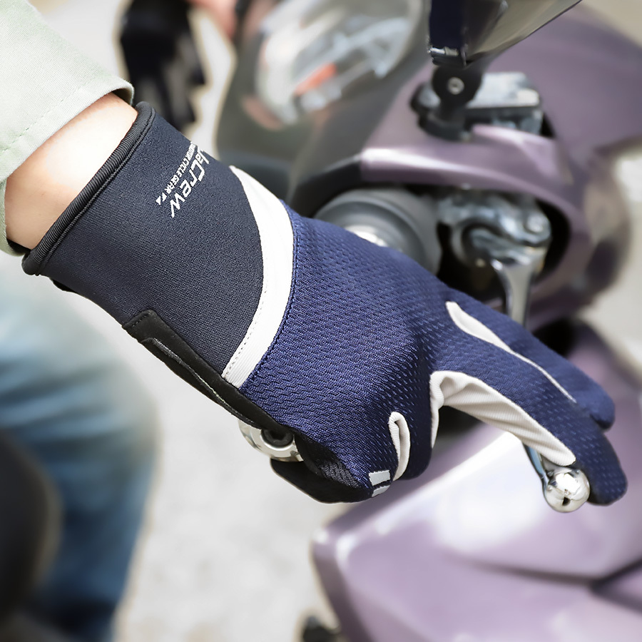 バイク用 春夏 メッシュグローブ メンズ スマートフォン対応