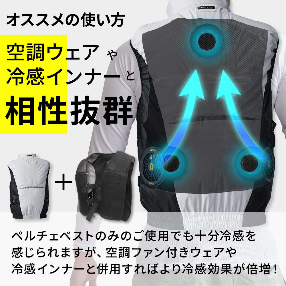ペルチェベストセット 熱中症対策グッズ 冷却ベスト 接触冷感 クールベスト 冷蔵服 バッテリー付き 冷暖仕様 涼しい作業服 夏 快適ウェア 早得 |  | 13