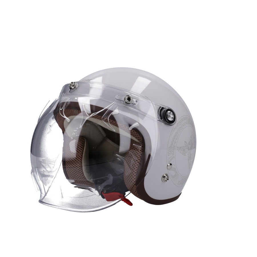 女性用 スモールジェットヘルメット レディース 開閉式バブルシールド付 Novia ノービア 70周年記念モデル リード工業 Lead バイクヘルメット Novia70th ハンドルキング 通販 Yahoo ショッピング