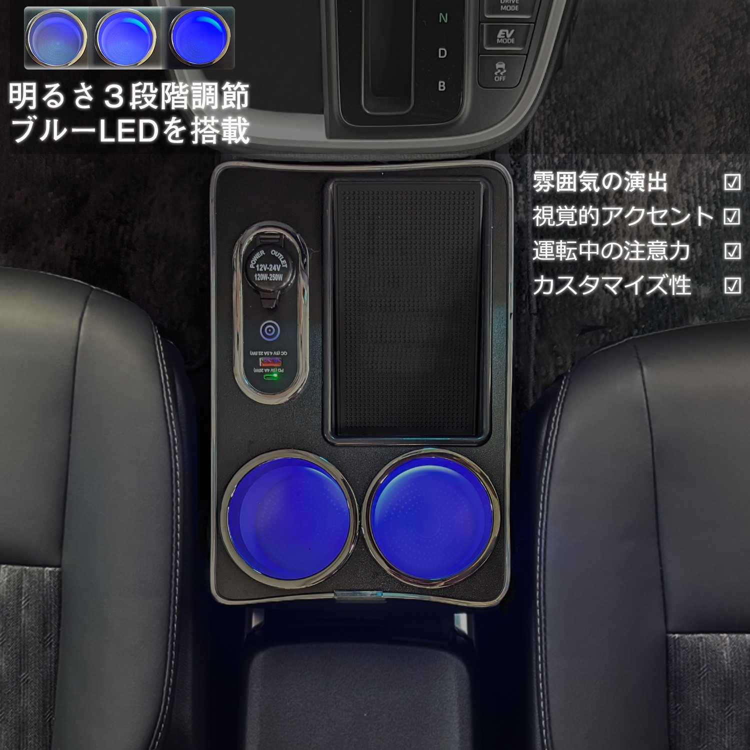 ヴォクシー90系 ノア90系 コンソールボックス スマートコンソール