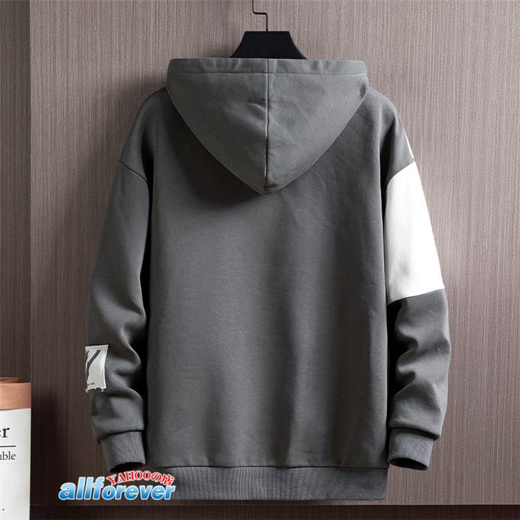 スウェットパーカー メンズ 長袖 パーカー プルオーバー 英字 切り替え トップス フード付き 秋 おしゃれ 父の日 プレゼント 22 完成品 スウェットパーカー メンズ 長袖 パーカー プルオーバー 英字 切り替え トップス フード付き 秋 おしゃれ 父の日 プレゼント 22 完成品