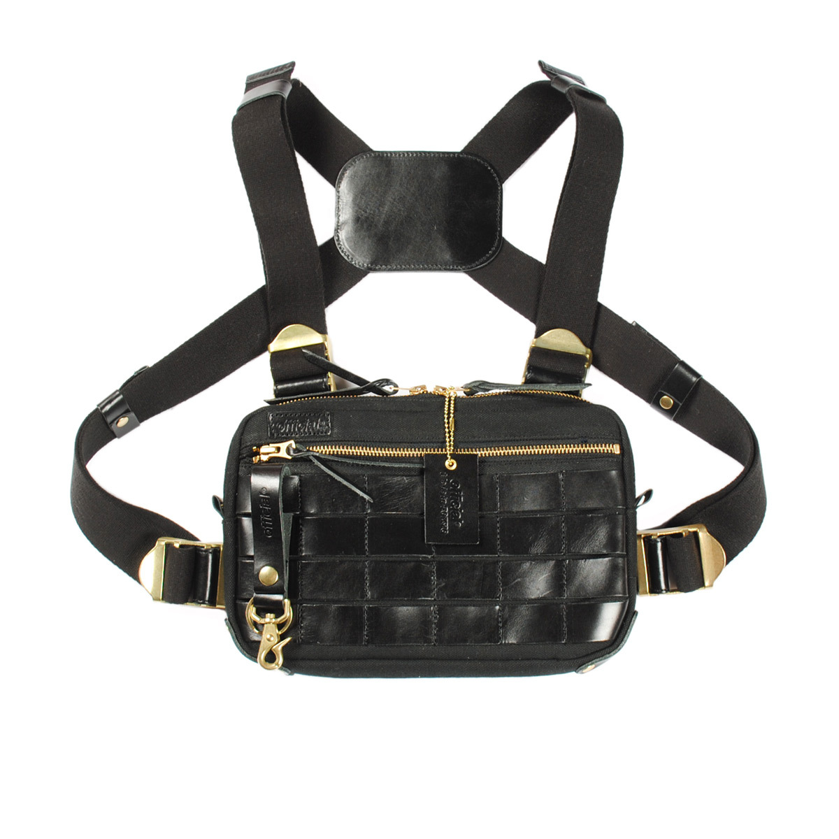OFFICIAL/オフィシャル Made in TOKYO CHEST BAG レザーチェストバッグ Mサイズ  Safari／2nd／Lightning雑誌掲載アイテム