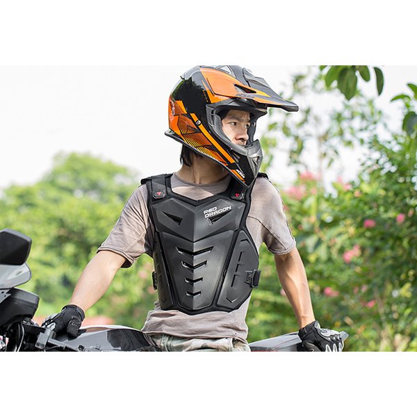 格安販売中 バイク用 胸部プロテクター オートバイプロテクター 上半身保護 胸 背中 L