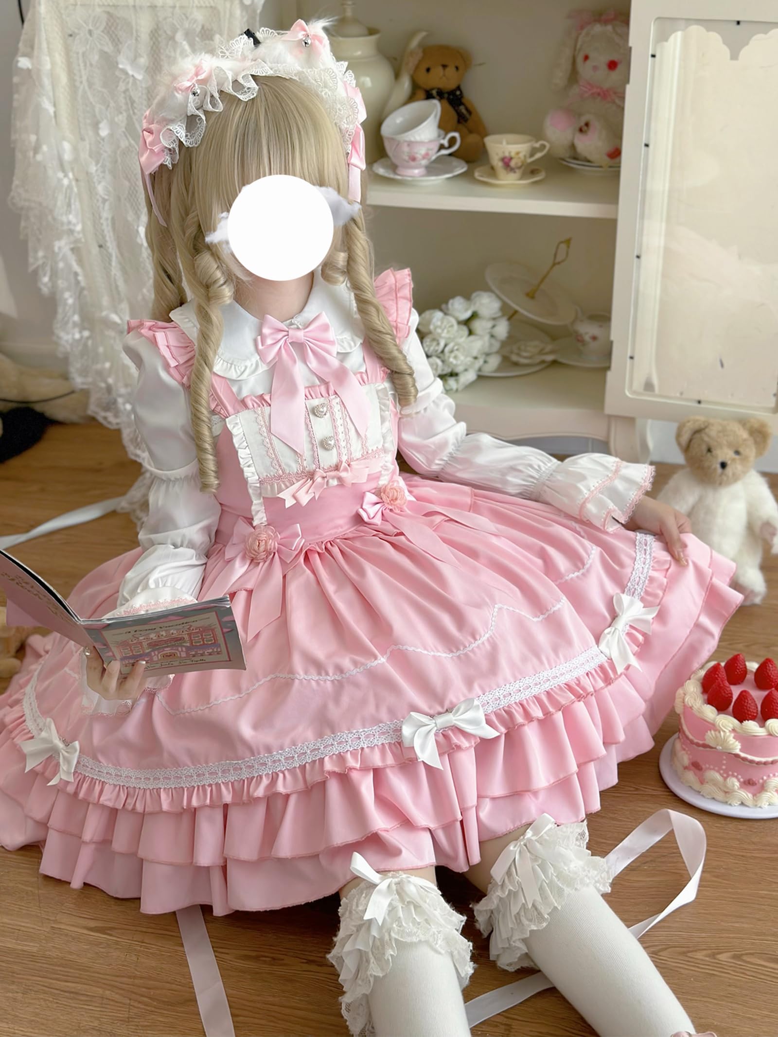 春夏コーデ❤️ロリータジャンスカートお出かけ女子会デートに最適 ロリータ ジャンパースカート JSK ゴスロリ アイドル 衣装